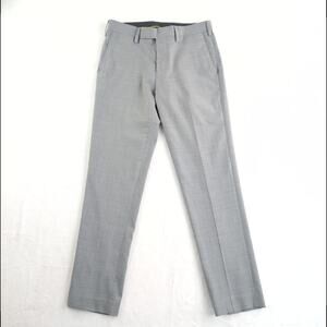 Louis Raphael Luxe Wool Blend Dress Pants Slim Fit Men's 30x30 Slate Gray